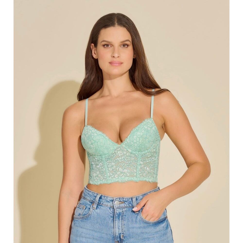 Cosabella Pret-A-Porter Push-Up Bustier Top – Verde Umbria – Size 32G – NWT